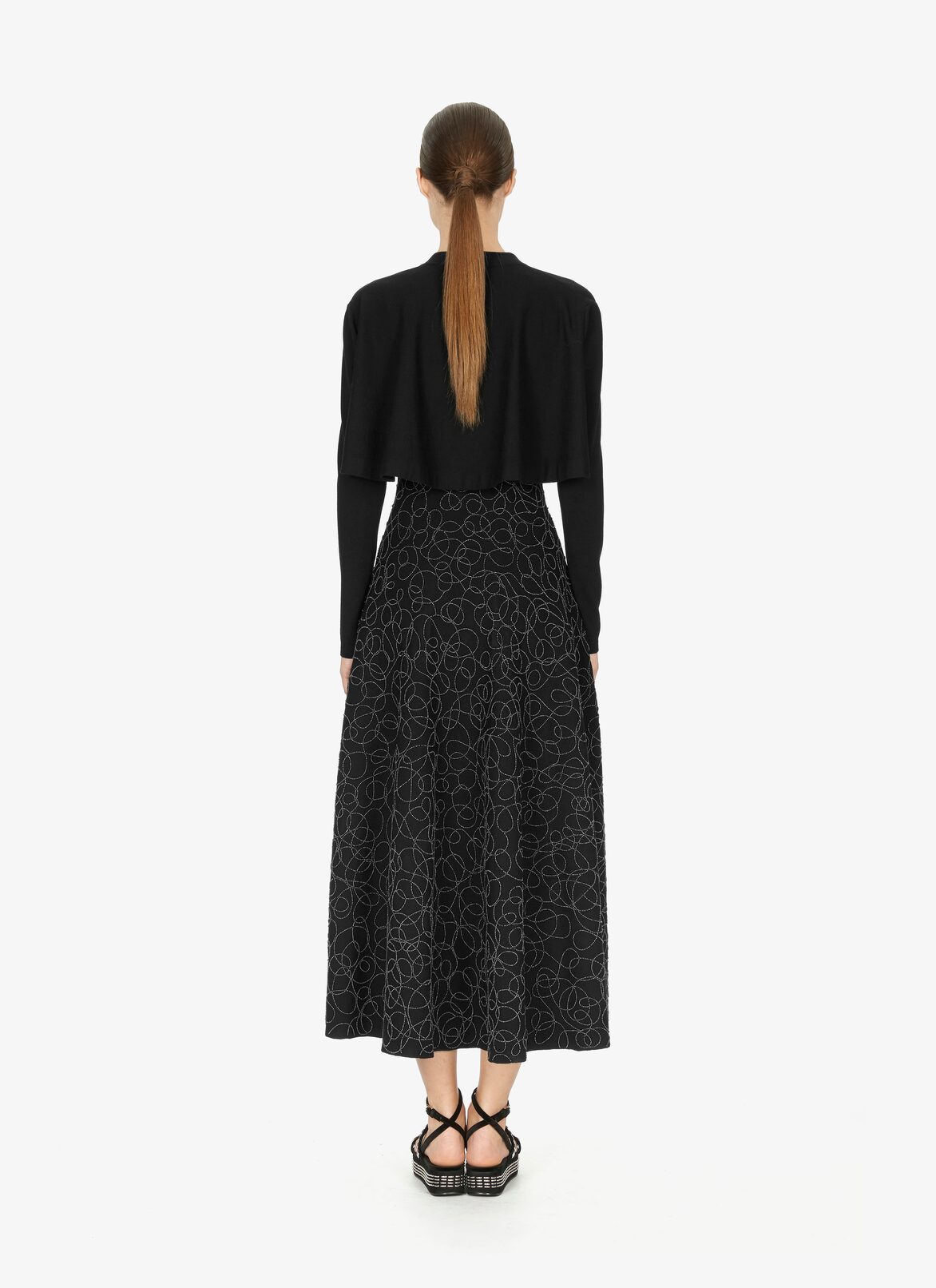 Wool-Blend Bolero Jacket ALAÏA BLACK WOOL-BLEND BOLERO JACKET